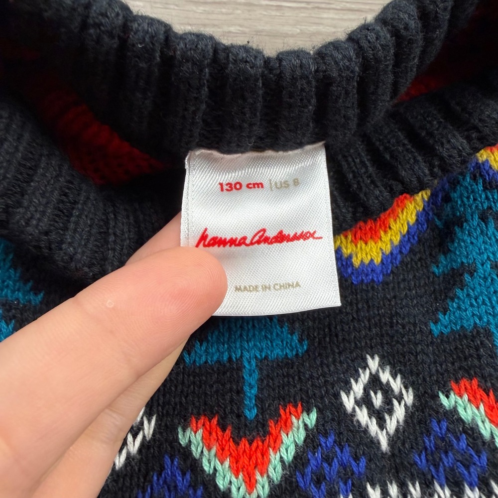 Hanna Andersson Kids Sweater Dinosaur Race Car Christmas Navy Blue 8 - Picture 3 of 8